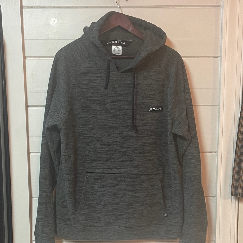 Coalatree The Evolution Hoodie UV Protection Gray Fleece Size M. Unisexed